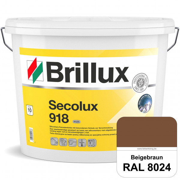 Secolux 918 (RAL 8024 Beigebraun) - ehemals Silicon-Fassadenfarbe 918