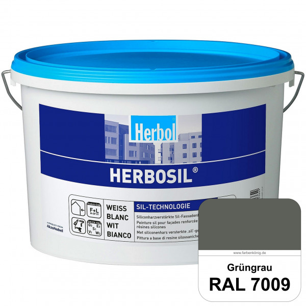 Herbosil (RAL 7009 Grüngrau) streiflichtunempfindliche siliconharzverstärkte Fassadenfarbe