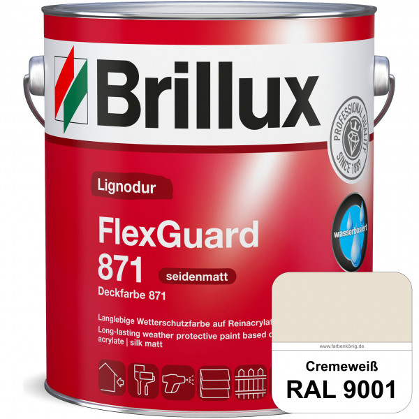 Lignodur FlexGuard 871 (Deckfarbe 871) RAL 9001 Cremeweiß
