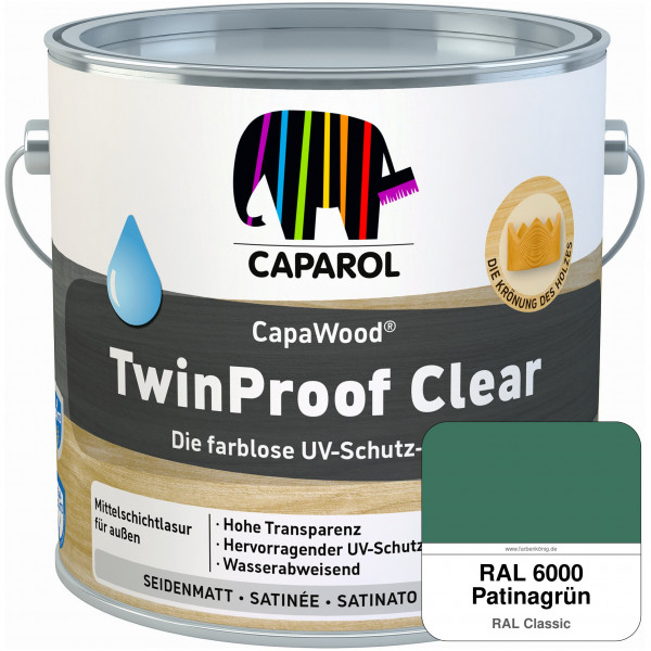 CapaWood® TwinProof Clear (RAL 6000 Patinagrün) - ersetzt Capadur TwinProof