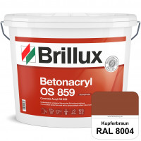 Betonacryl OS 859 (RAL 8004 Kupferbraun) Wetterbeständige Schutzbeschichtung für Betonflächen (Außen
