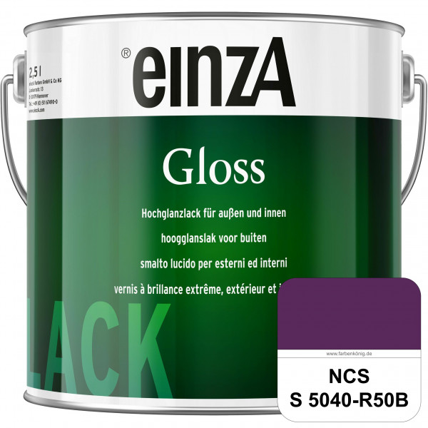 einzA Gloss (NCS S 5040-R50B) Hochwertiger Alkydharzlack in Premium-Qualität, hochglänzend.