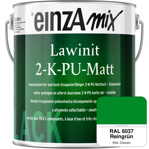 einzA Lawinit 2-K-PU Matt Stammlack (RAL 6037 Reingrün)