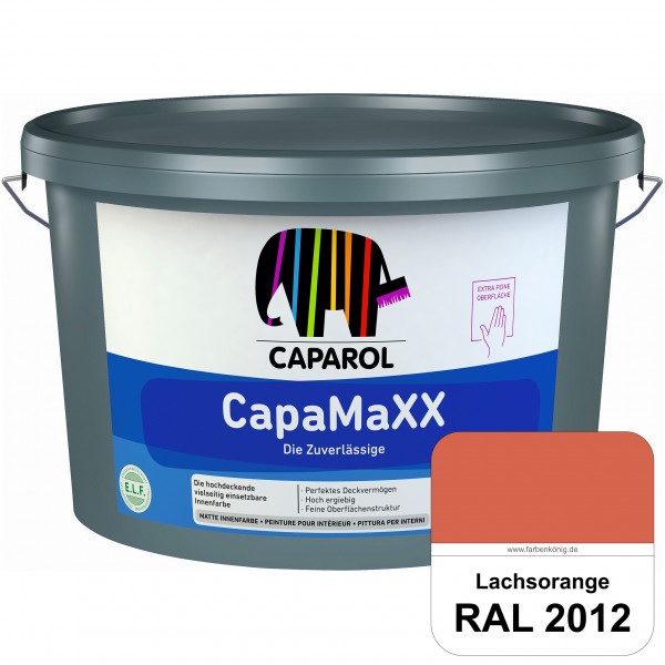 CapaMaXX (RAL 2012 Lachsorange) tuchmatte Innenfarbe mit hohem Deckvermögen und Ergiebigkeit