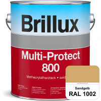 Multi-Protect 800 (RAL 1002 Sandgelb) seidenmatter, hoch wetterbeständiger Methacrylatharzlack, für 