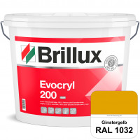 Evocryl 200 (RAL 1032 Ginstergelb) Verschmutzungsunempfindliche 100% Reinacrylat Fassadenfarbe