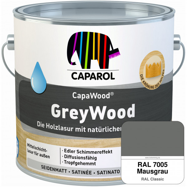CapaWood® GreyWood (RAL 7005 Mausgrau) - ersetzt Capadur GreyWood