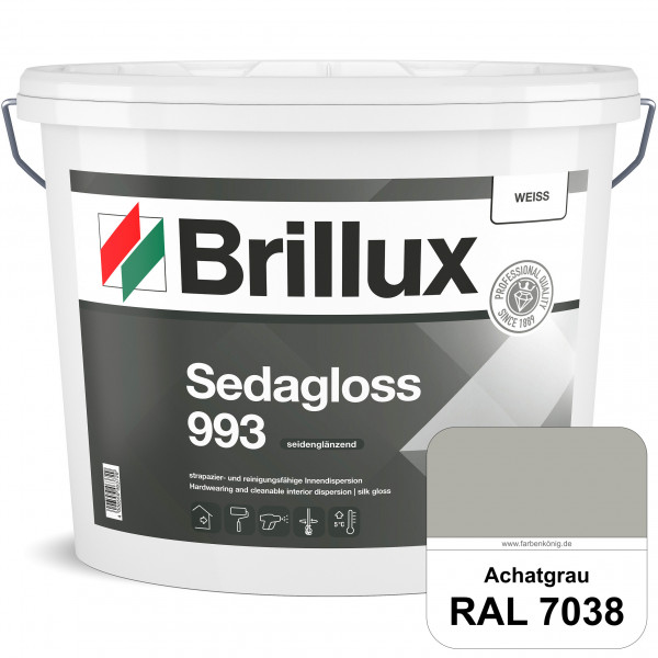 Sedagloss 993 (RAL 7038 Achatgrau) seidenglänzende Innendispersion für hoch strapazierfähige & gut r