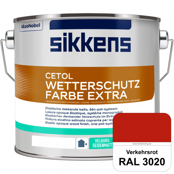 Cetol Wetterschutzfarbe Extra (RAL 3020 Verkehrsrot)