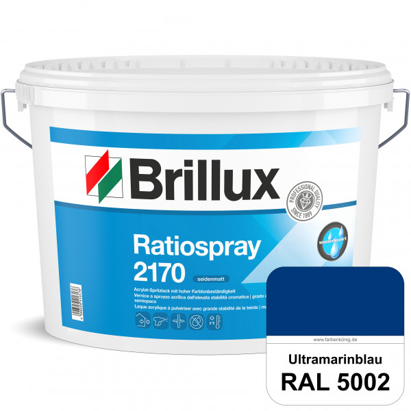 Ratiospray 2170 (RAL 5002 Ultramarinblau) wasserbasierter, seidenmatter & farbtonbeständiger Allroun