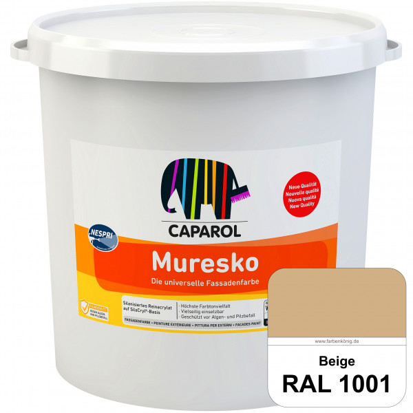 Muresko Nespri (R 30) (RAL 1001 Beige) Silanisierte Reinacrylat-Fassadenfarbe auf SilaCryl®-Basis