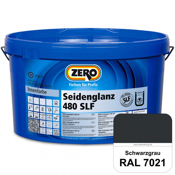 Seidenglanz 480 SLF (RAL 7021 Schwarzgrau)