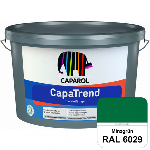 CapaTrend (RAL 6029 Minzgrün) matte hochdeckende Dispersionsfarbe für den Innenbereich
