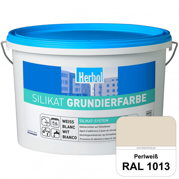 Silikat Grundierfarbe (RAL 1013 Perlweiß) Der silikatische Haftvermittler für organische Untergründe