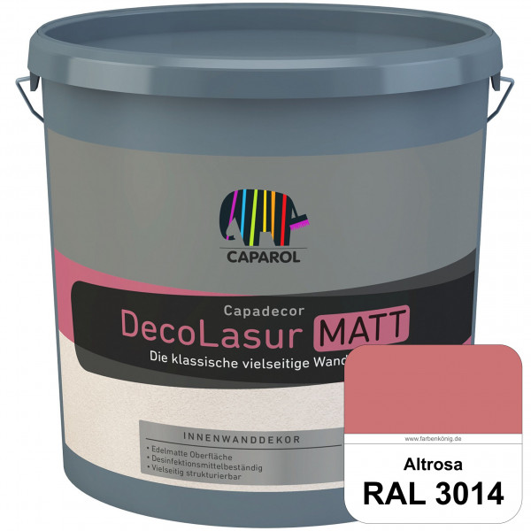 Capadecor DecoLasur Matt (RAL 3014 Altrosa) Matte Lasurfarbe auf Dispersionsbasis (innen)