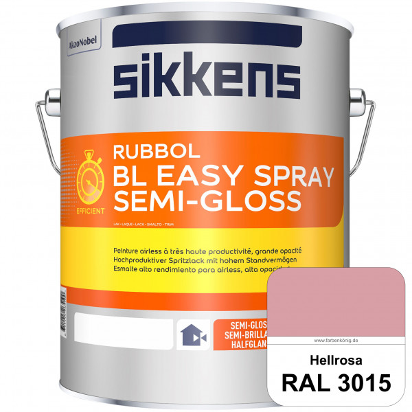 Rubbol BL Easy Spray (RAL 3015 Hellrosa) Seidenglänzender Airlesslack (außen & innen)
