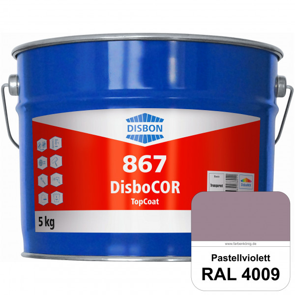 DisboCOR 867 TopCoat (RAL 4009 Pastellviolett) Anwendungsfreundliche Korrosionsschutz-Deckbeschichtu