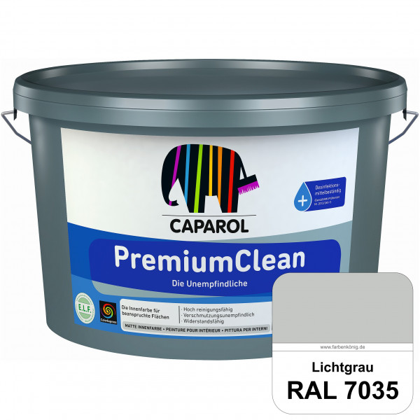 PremiumClean (RAL 7035 Lichtgrau) Hoch reinigungsfähige Farbe für beanspruchte Flächen (innen)