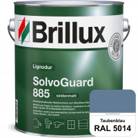 SolvoGuard 885 (RAL 5014 Taubenblau) deckende oder lasierende seidenmatte Alkydharz-Holzfarbe für au