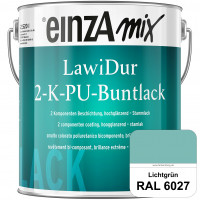 einzA LawiDur 2-K-PU-Buntlack - Hochglanz (RAL 6027 Lichtgrün)