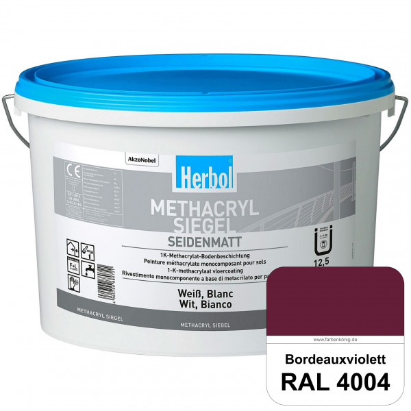 Methacryl Siegel (RAL 4004 Bordeauxviolett) seidenmatte 1K-Beschichtung Böden (Innen & Außen)