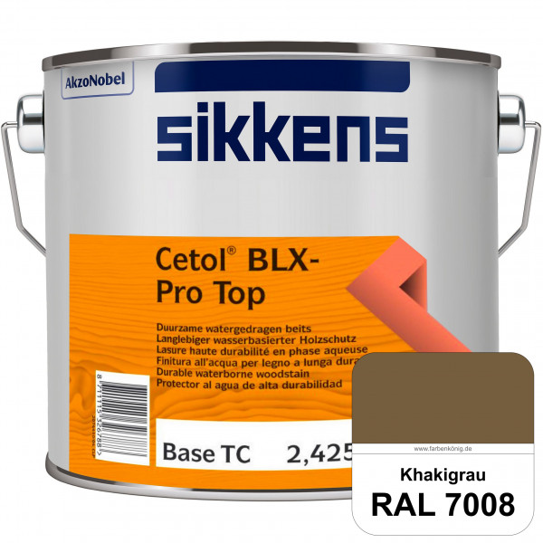 Cetol BLX-Pro Top (RAL 7008 Khakigrau) Seidenglänzende & wasserdampfdurchlässige Dickschichtlasur au