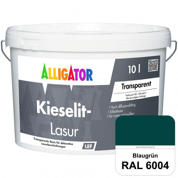 Kieselit-Lasur (RAL 6004 Blaugrün)