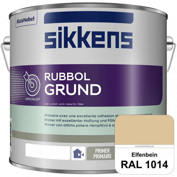Rubbol Grund (RAL 1014 Elfenbein) Seidenmatte Grund- und Zwischenbeschichtung auf Kunstharzbasis (in