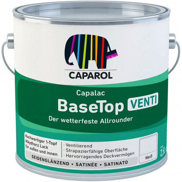 Capalac BaseTop Venti (B-Ware) - 2,5 Liter (Weiß)