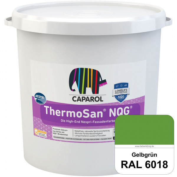 ThermoSan® NQG® Nespri (RAL 6018 Gelbgrün) Siliconharz-Bindemittelkombination mit integrierter Nano-