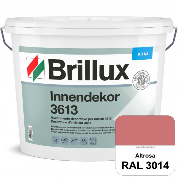 Innendekor ELF KR-K3 3613 (RAL 3014 Altrosa) Kratzputz nach zur Erzielung dekorativer und strapazier
