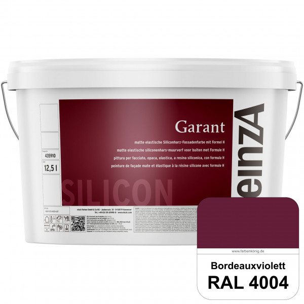 einzA Garant (RAL 4004 Bordeauxviolett) elastische Siliconharz-Fassadenfarbe
