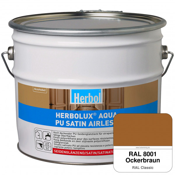 Herbolux Aqua PU Satin Airless (RAL 8001 Ockerbraun)