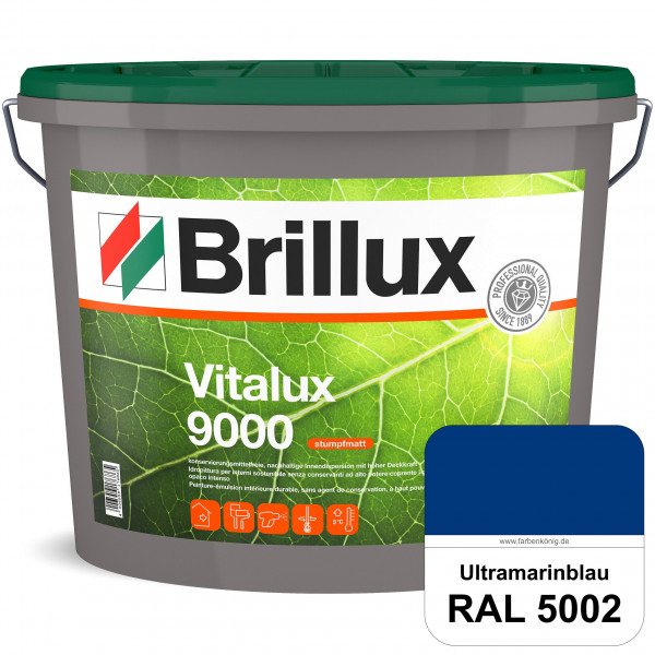 Vitalux 9000 (RAL 5002 Ultramarinblau) konservierungsmittelfreie Innendispersion für Kinder- & Schla