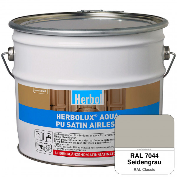 Herbolux Aqua PU Satin Airless (RAL 7044 Seidengrau)