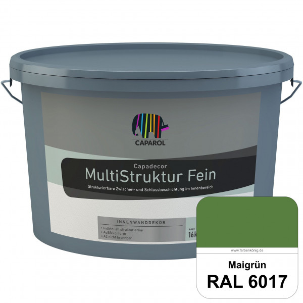 Capadecor MultiStruktur fein (RAL 6017 Maigrün) quarzgefüllte Zwischen- und Schlußbeschichtung in fe
