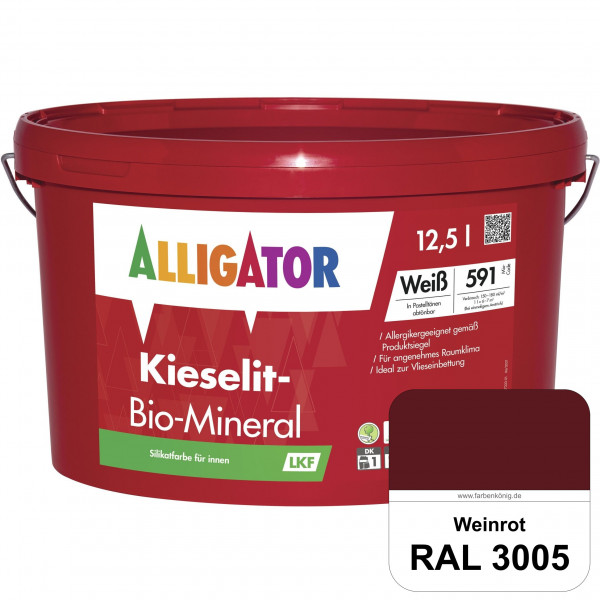 Kieselit-Bio-Mineral LKF (RAL 3005 Weinrot)
