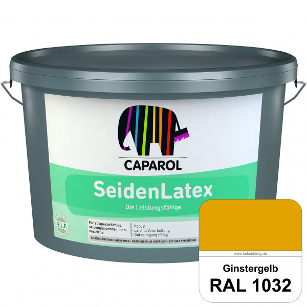 SeidenLatex ELF (RAL 1032 Ginstergelb) strapazierfähige, scheuerbeständige und seidenmatte Latexfarb