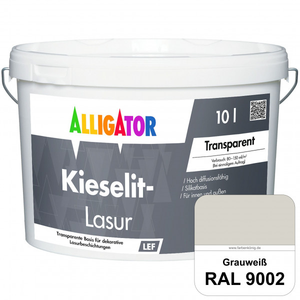 Kieselit-Lasur (RAL 9002 Grauweiß)