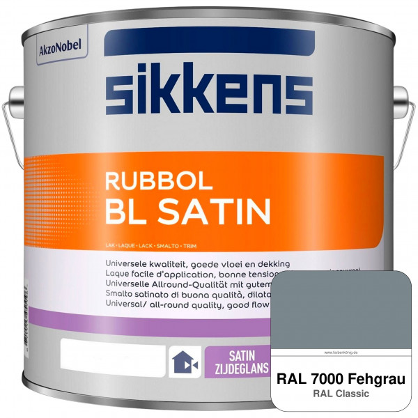 Rubbol BL Satin (RAL 7000 Fehgrau) hochelastischer & seidenglänzender Lack (wasserbasiert) innen & a