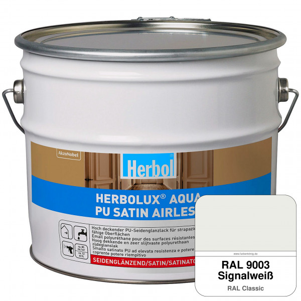 Herbolux Aqua PU Satin Airless (RAL 9003 Signalweiß)