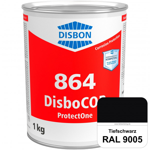 DisboCOR 864 ProtectOne (RAL 9005 Tiefschwarz) 1-Topf-geeignete Korrosionsschutz für alle metallisc