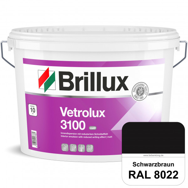 Vetrolux ELF 3100 (RAL 8022 Schwarzbraun) matte & gut zu reinigende Spezial-Innenfarbe