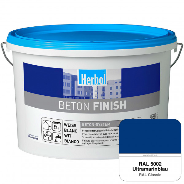 Beton Finish (RAL 5002 Ultramarinblau)