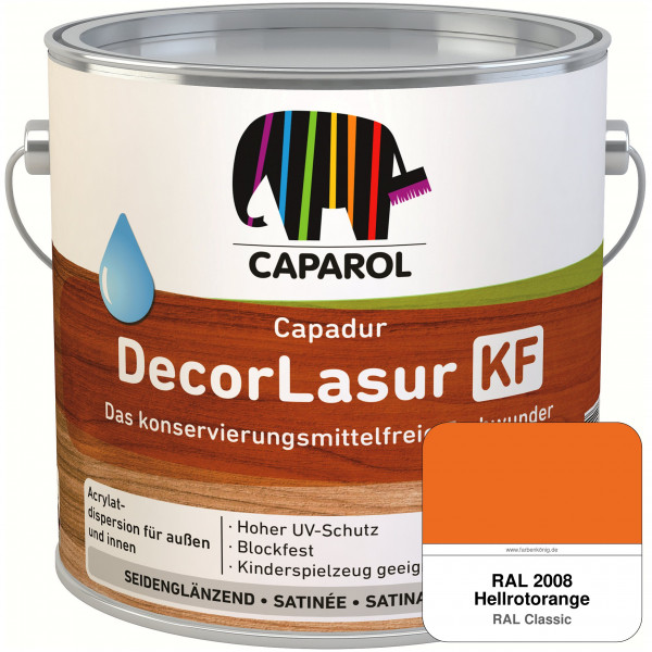 Caparol Capadur DecorLasur KF (RAL 2008 Hellrotorange)