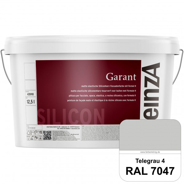 einzA Garant (RAL 7047 Telegrau 4) elastische Siliconharz-Fassadenfarbe