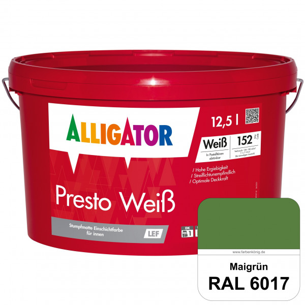 Presto Weiß LEF (RAL 6017 Maigrün)