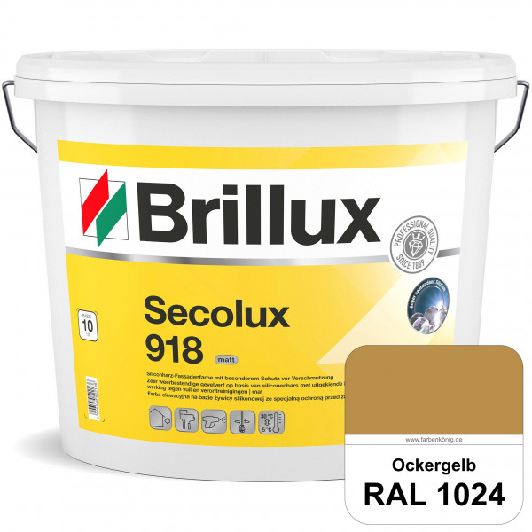 Secolux 918 (RAL 1024 Ockergelb) - ehemals Silicon-Fassadenfarbe 918