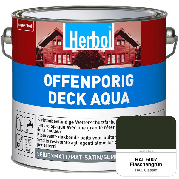 Offenporig-Deck Aqua (RAL 6007 Flaschengrün)
