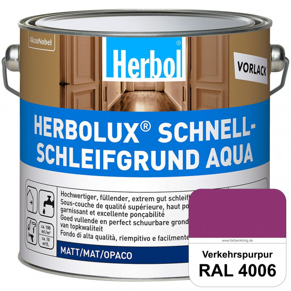 Schnellschleifgrund Aqua (RAL 4006 Verkehrspurpur) wasserverdünnbarer Vorlack mit hervorragender Sch